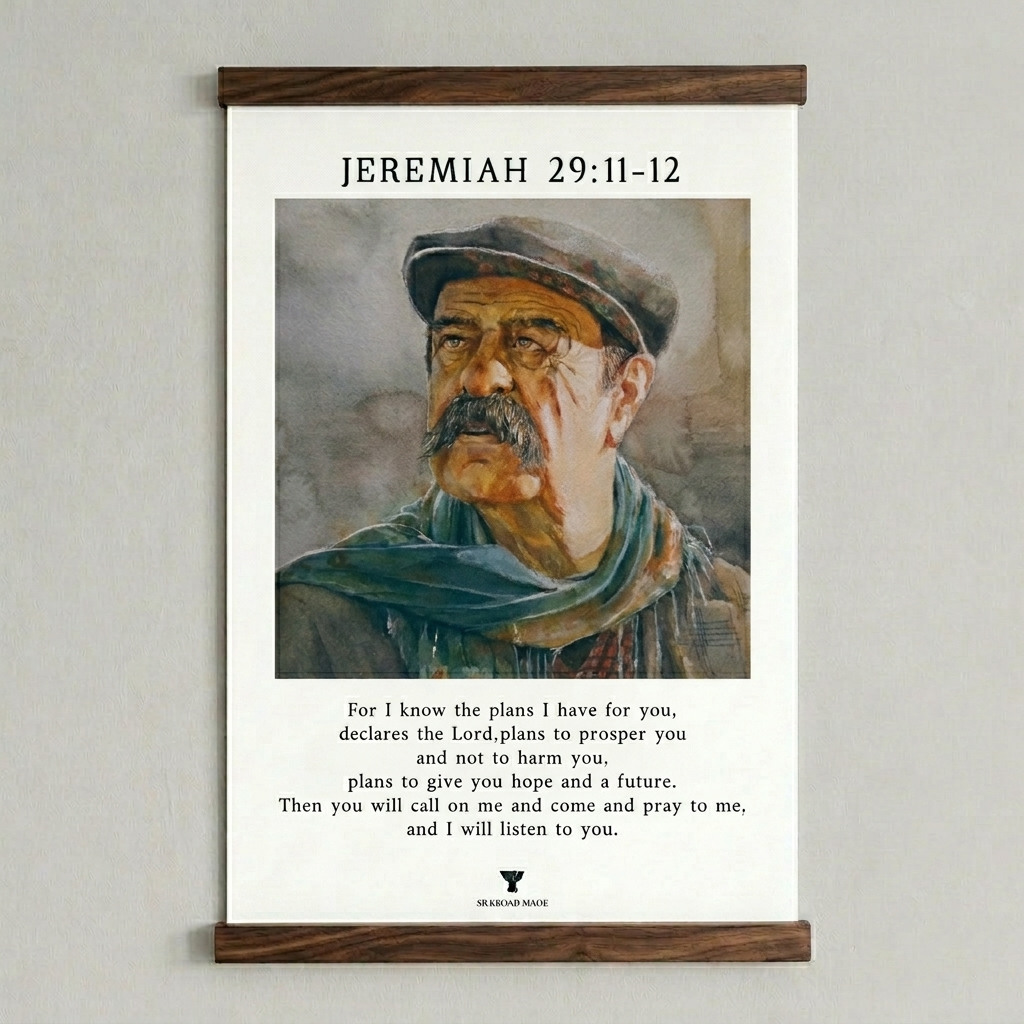 “Deep Calls to Deep” Individual Canvas Scroll Art 10