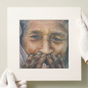 "Deep Calls to Deep" Art Card with Mat Board Frame