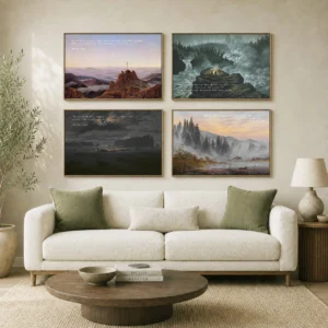 Set of 4 — Friedrich — Cross & Creation
