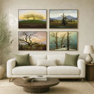 Set of 4 — Friedrich — Seasons of Silence