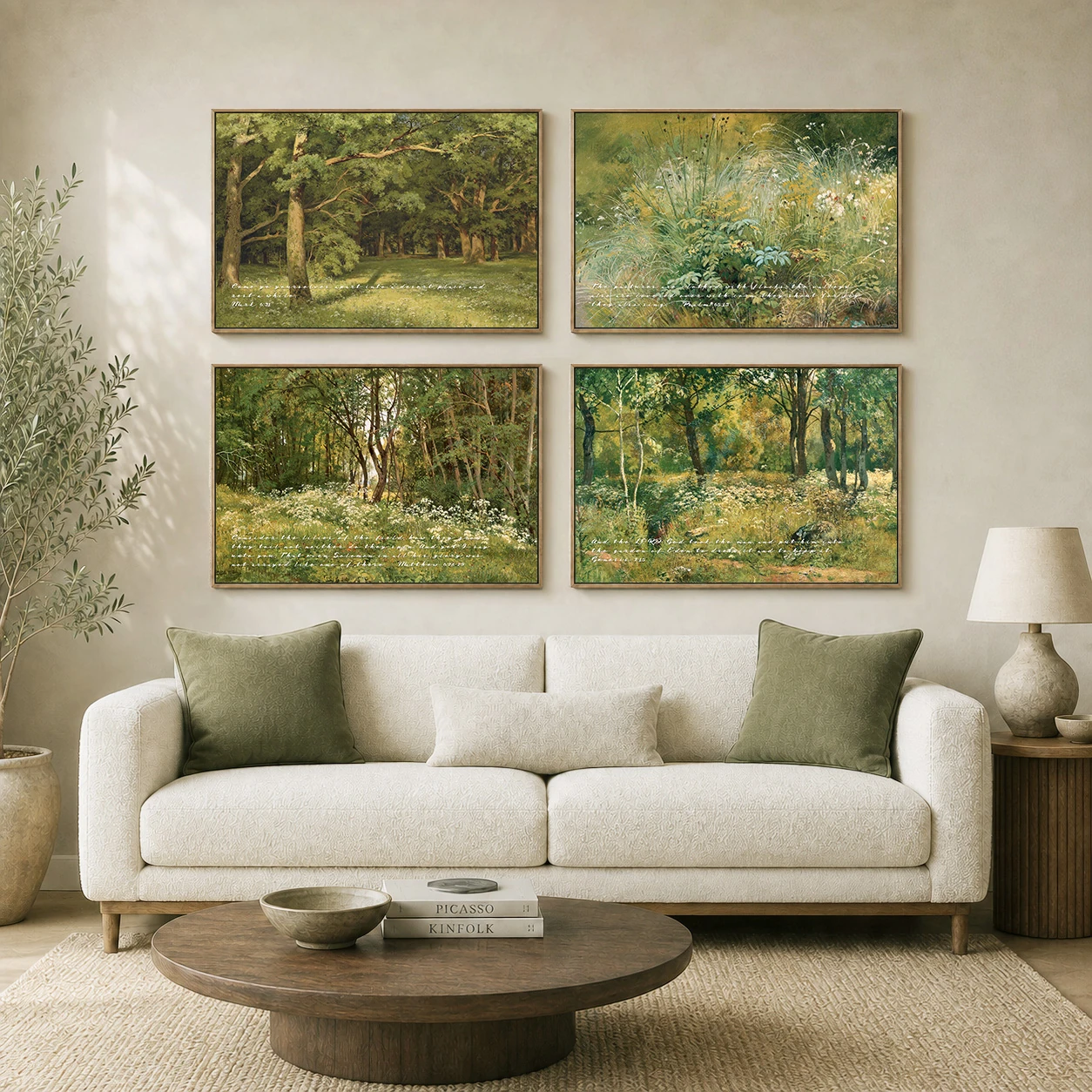 Set of 4 — Shishkin — Wild Meadows & Summer Light